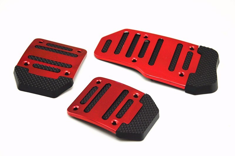 Universal Aluminum NonSlip Car Pedal Cover 3 Pcs Set